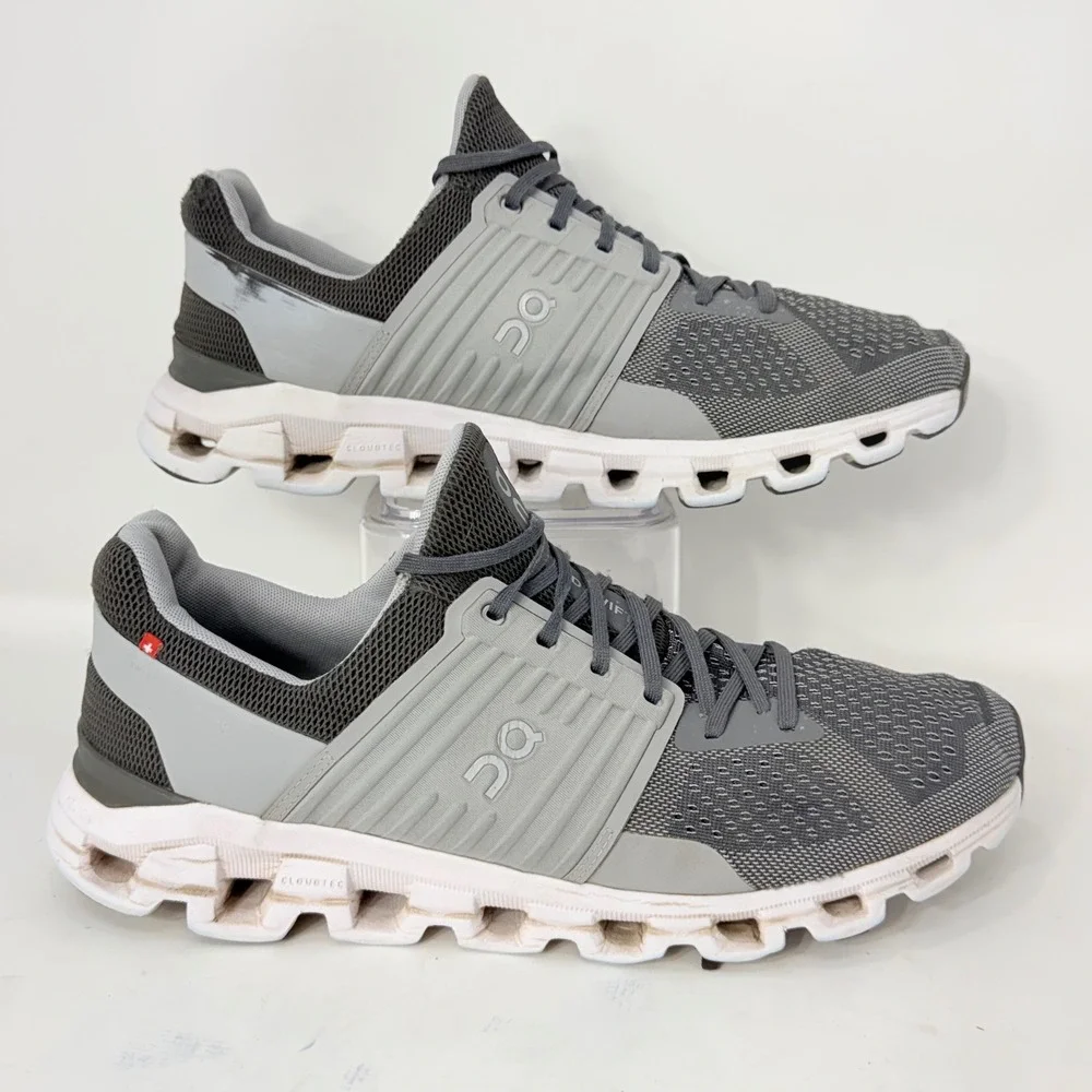 On Cloudswift Mens Running Shoes Rock Slate Grey 41.99583 Size 11